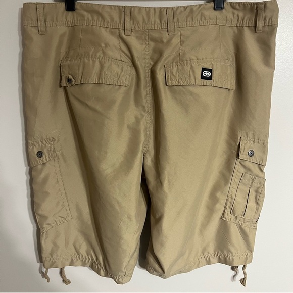 Ecko Unltd. Shorts Mens 38 Khaki Ripstop Cargo Baggy Outdoors Casual Y2k Pocket - Picture 12 of 12
